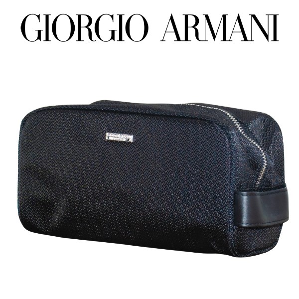 Giorgio Armani Black Make up Toilet Bag UBuy